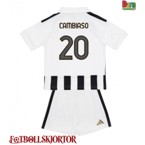 Juventus Andrea Cambiaso #20 Hemmakläder Barn 2026-27 Kortärmad (+ Korta byxor)
